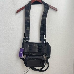 Emerson Gear Tactical MK3 Chest Rig Adjustable Micro Fight Carrier Vest Multicam